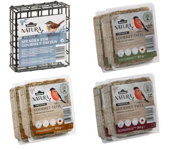 Dehner Natura Premium Spender für Futtertafeln mit Tafel-Mix, 7-teilig