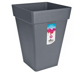 elho Kunststoff-Blumentopf Loft Urban, eckig, anthrazit