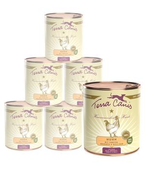 Terra Canis Nassfutter für Hunde Adult Menü, 6 x 800 g