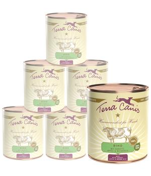 Terra Canis Nassfutter für Hunde Adult Menü, 6 x 800 g
