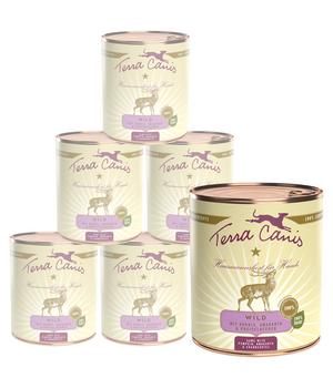 Terra Canis Nassfutter für Hunde Adult Menü, 6 x 800 g