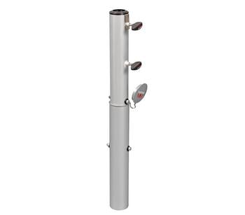 Doppler Bodenhülse für Sonnenschirme Ø 32 - 60 mm, Silber Aluminium