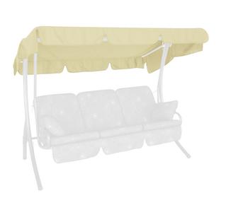 Angerer Sonnendach Swingtex für 3-Sitzer Hollywoodschaukel schaukeln, 210 x 145 cm, Creme - Polyacryl