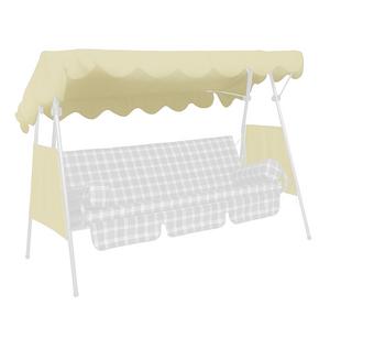 Angerer Sonnendach für 3-Sitzer Modelle, ca. B200/T120 cm, Beige - Polyethylen