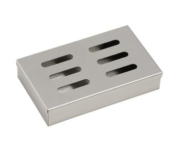 Dehner Räucherbox, ca. B13/H3,4/T21 cm, Silber - Edelstahl