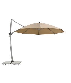Schneider Ampelschirm Rhodos, rund, ca. Ø350 cm, Beige - Aluminium, Polyester