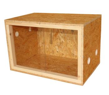 Dehner Terra Terrarium Classic, 60x40x40 cm - Spanplatte / Plexiglas