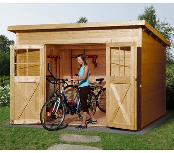 Weka Gartenhaus 325 Gr.4, ca. B301/H225/T301 cm, Braun - Holz