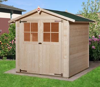 Weka Gartenhaus 316 Gr.1, ca. B240/H221/T171 cm, Natur - Holz