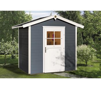 Weka Gartenhaus 223 Gr.1, ca. B260/H238/T178 cm, Dunkelgrau - Holz