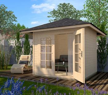 Weka Gartenhaus 177 4-Eck Gr. 1, ca. B318/H280/T318 cm