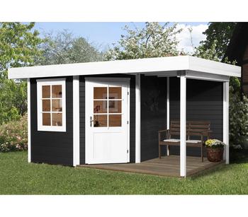Weka Designhaus 213 A Gr.1, ca. B442/H237/T278 cm, Schwarz