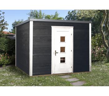 Weka Designhaus wekaLine 413 Gr.1, ca. B260/H244/T260 cm, Anthrazit - Fichtenholz