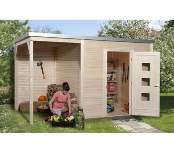 Weka Designhaus wekaLine 413 A Gr.1, ca. B410/H244/T260 cm, Natur - Holz