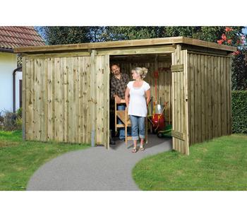 Weka Lagerhaus 607 Variante 4, ca. B408/H214/T318 cm