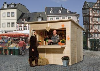 Weka Verkaufshaus 221, ca. B283/H226/T240 cm