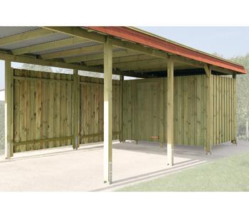 Weka Geräteraum für Carport 617 - Kiefernholz