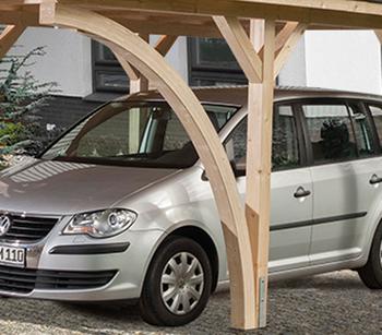 Weka Rundbogen für Carports, Natur