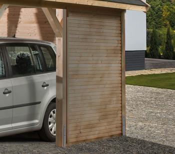 Weka Seitenwand wekaLine für Carports, Natur