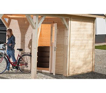 Weka Lagerraum wekaLine für Carports Gr. 2, ca. B294/H203/T205 cm