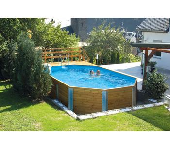 Weka Massivholzpool 594 Gr. 1, Hellbraun - Kiefernholz / Stahl