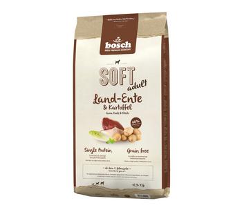bosch Trockenfutter für Hunde Soft Adult, Land-Ente & Kartoffel