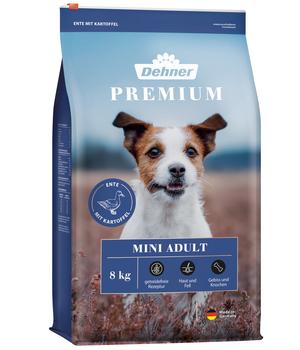 Dehner Premium Trockenfutter für Hunde Mini Adult, Ente & Kartoffel