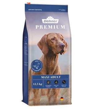 Dehner Premium Trockenfutter für Hunde Maxi Adult, Ente & Kartoffel