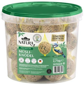 Dehner Natura Premium Wildvogelfutter Müsli-Meisenknödel im Eimer, mit Netz, 30 Stk.