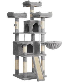 Feandrea Kratzbaum XXL, hellgrau/creme, ca. B55/H168/T55 cm