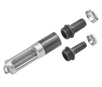 GARDENA Saugfilter mit Rückflussstop 19 mm (3/4'')/25 mm (1''), ca. B3,9/H22/T3,9 cm