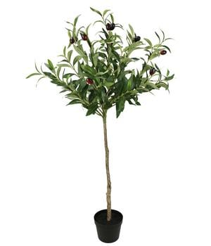 I.GE.A. Kunstpflanze Olivenbaum mit schwarzen Oliven, im Topf, ca. H80 cm