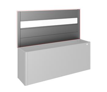 Biohort Sichtschutz mit Acrylglas für HochBeet 4x1, ca. B397/H91/T4 cm