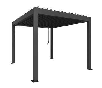 Biohort Pergola 3 x 3,5, ca. B312/H255/T367,5 cm, dunkelgrau-metallic