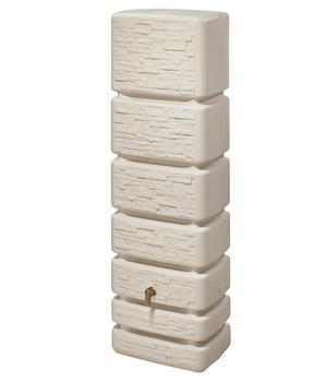 4rain Wandtank Slim Stone Decor, 350 l, ca. B60/H184/T39 cm