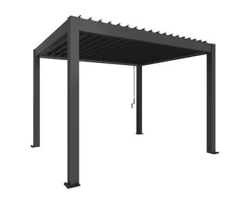 Biohort Pergola 3,5 x 3, ca. B367,5/H255/T312 cm, dunkelgrau-metallic