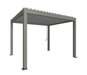 Biohort Pergola 3,5 x 3, ca. B367,5/H255/T312 cm, quarzgrau/silber-metallic