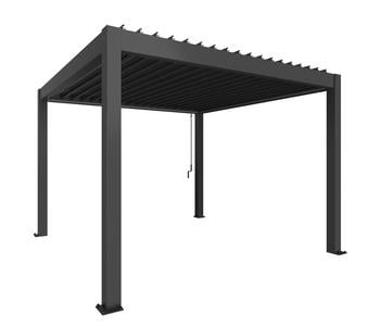 Biohort Pergola 3,5 x 3,5, ca. B367,5/H255/T367,5 cm, dunkelgrau-metallic