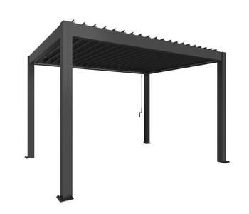 Biohort Pergola 4 x 3, ca. B404,5/H255/T312 cm, dunkelgrau-metallic