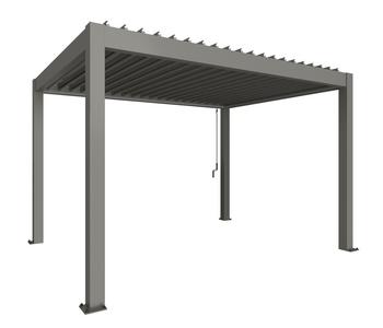 Biohort Pergola 4 x 3, ca. B404,5/H255/T312 cm, quarzgrau-metallic