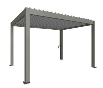 Biohort Pergola 4 x 3, ca. B404,5/H255/T312 cm, quarzgrau/silber-metallic