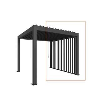 Biohort Lamellenseitenwand Gr. 4 m, ca. B235/H10/T364 cm
