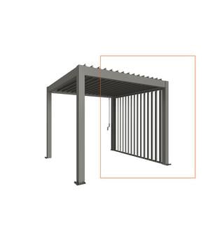 Biohort Lamellenseitenwand Gr. 4 m, ca. B235/H10/T364 cm