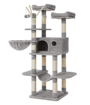 Feandrea Kratzbaum mit Fellbällchen am Stock, ca. B50/H164/T50 cm