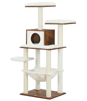 Feandrea Kratzbaum mit Plattform, ca. B72/H138/T64 cm