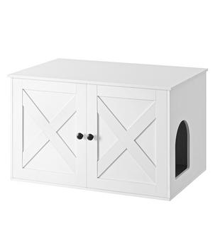 Feandrea Katzenklo-Schrank mit Türen, ca. B80/H49,2/T53 cm