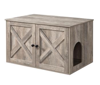 Feandrea Katzenklo-Schrank mit Türen, ca. B80/H49,2/T53 cm