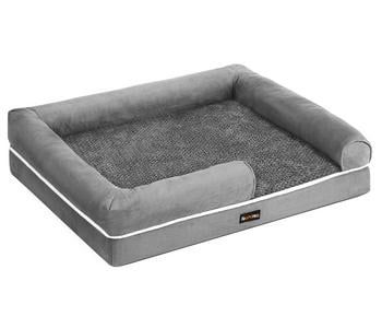 Feandrea Orthopädisches Hundebett, rechteckig, hellgrau, ca. B91/H20/T71 cm