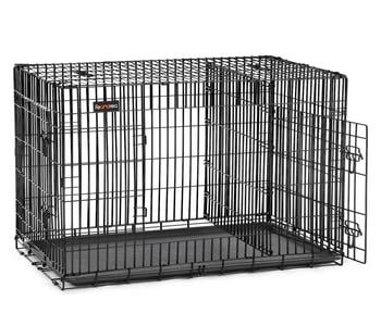 Feandrea Hundekäfig mit Trennwand, ca. B107/H77,5/T70 cm