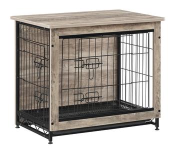 Feandrea Hundekäfig, greige, ca. B69/H60/T51 cm